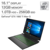 Picture of HP Pavilion 16.1" Gaming Laptop - 10th Gen Intel Core i7-10750H - GeForce GTX 1660 Ti Max-Q - 1080p