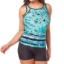 Free Country Ladies 2-piece Swim Set With High Neck Tankini & Swim Short