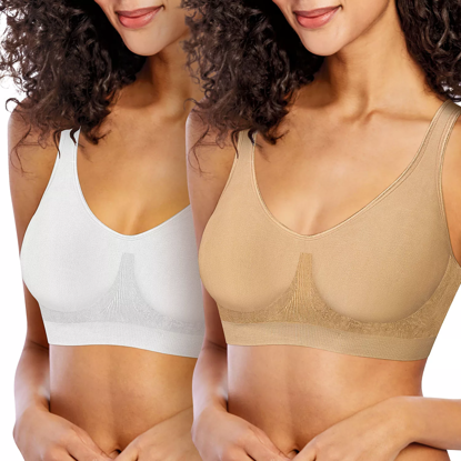 Bali Comfort Revolution Wire Free Shaping Bra- 2 Pack