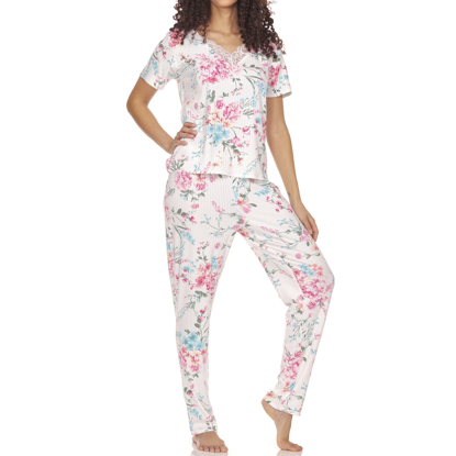 Flora Ladies 2-Piece Pj Set