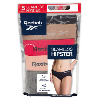 Reebok Ladies 5-pack Seamless Hipster
