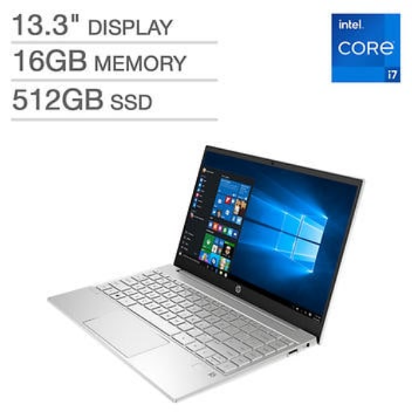 Picture of HP Pavilion 13.3" Laptop - 11th Gen Intel Core i7-1165G7 - 4K UHD (3840 x 2160)