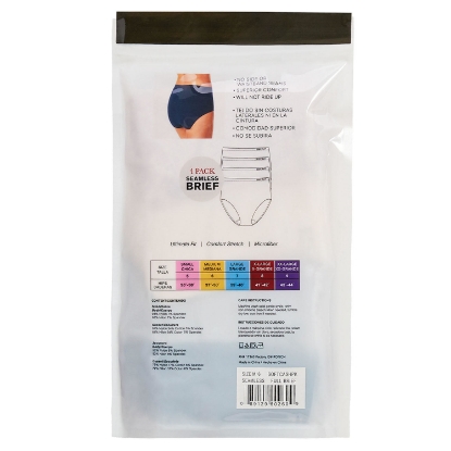 Ellen Tracy Women's Seamless Briefs, 4 Pack