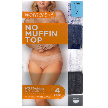 Warner's Women's Hipster, 4-Pack