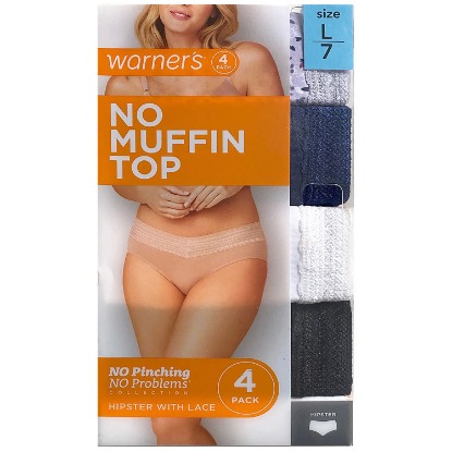 Warner's Women's Hipster, 4-Pack