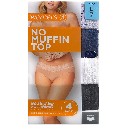 Warner's Women's Hipster, 4-Pack