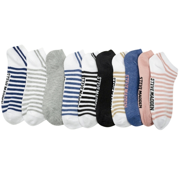 Steve Madden Women's Low-Cut Fashion Sock 10 Pack