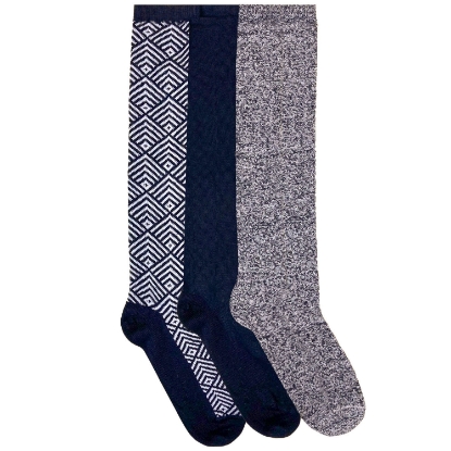 Hue Women's Knee Socks, 3 Pack
