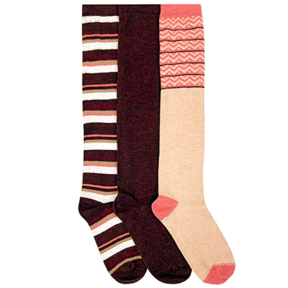 Hue Women's Knee Socks, 3 Pack