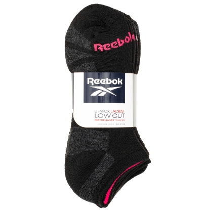 Reebok Ladies Cushion Low Cut Socks (8 Pack)