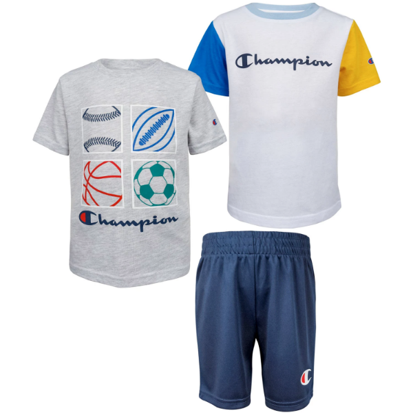 Picture of Champion 3-Piece Boys' Shirt and Short Set