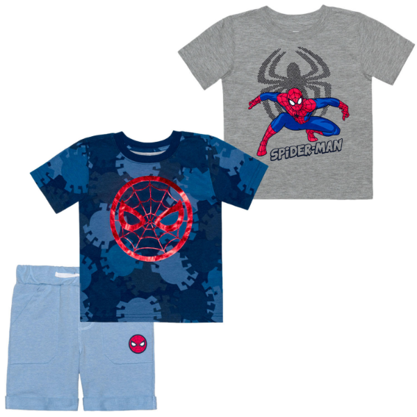 Picture of Licensed Spiderman 3 Piece Short Set
