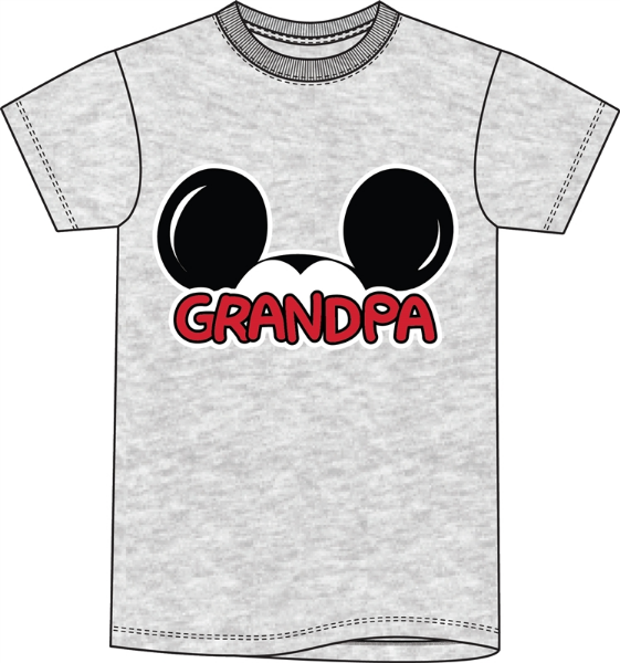 Picture of Adult Grandpa Basic Crew Tee Gray