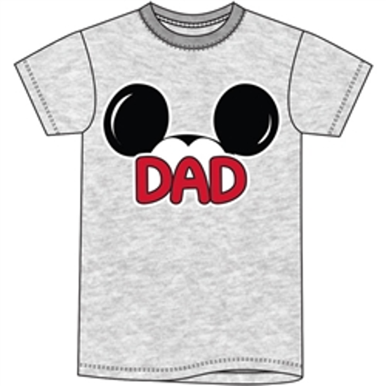 Picture of Adult Mens Tee Shirt Dad Fan Gray