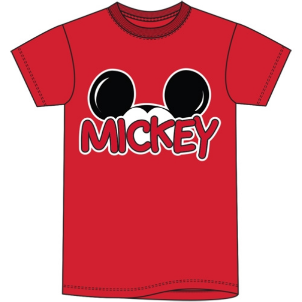 Picture of Adult Mens Tee Shirt Mickey Family Fan Red