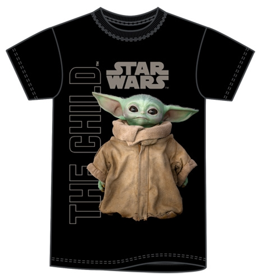 Picture of Adult Star Wars Gazing Child Tee Black