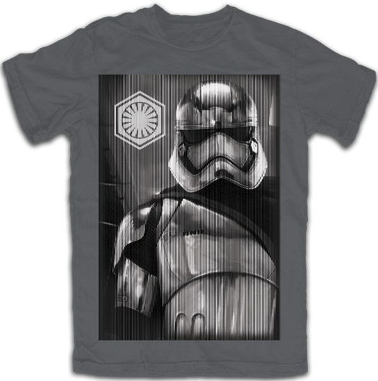 Picture of Adult Star Wars Storm Trooper Tee Charcoal Gray