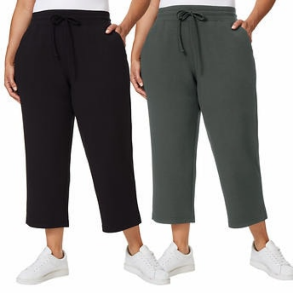 32 Degrees Ladies' Pull on Capri, 2-pack