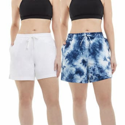 Danskin Ladies' Soft Active Short, 2-pack
