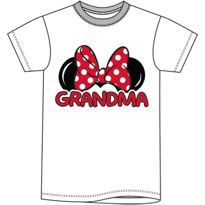 Picture of Adult Grandma Basic Crew Neck Tee White