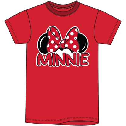Picture of Disney Minnie Mouse Signature Ears Women's Family T-Shirt Red Large