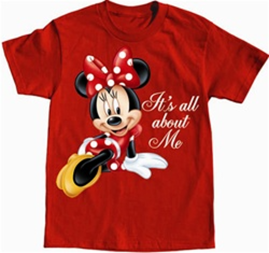 Picture of Girls T-Shirt All About Me Minnie Red