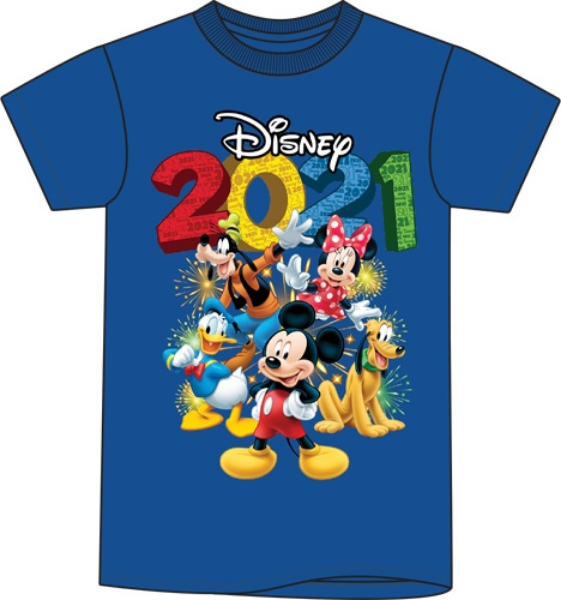 Picture of Toddler Unisex T Shirt 2020 Fun Friends Mickey Minnie Goofy Donald Pluto Royal Blue Florida Namedrop