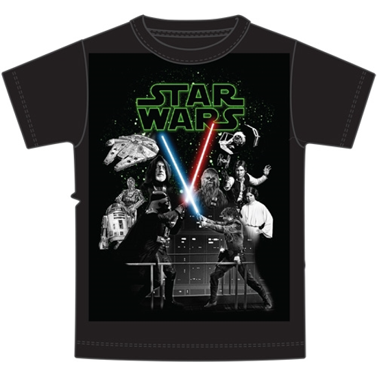 Picture of Youth Boys T Shirt Star Wars New Hope Group Black(No Namedrop Allowed