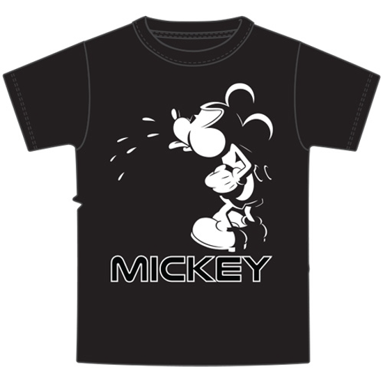 Picture of Youth Boys Tee Bad Mickey Spit Black
