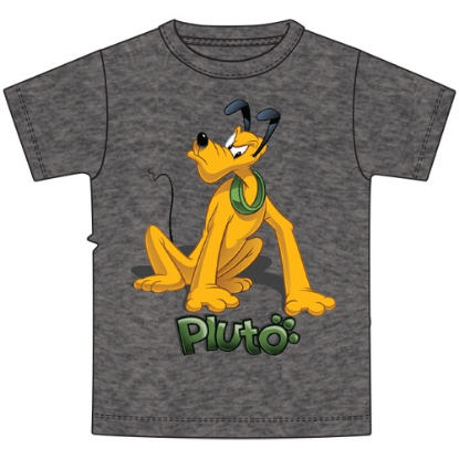 Picture of Youth Boys Tee Mad Pluto Black Heather Gray