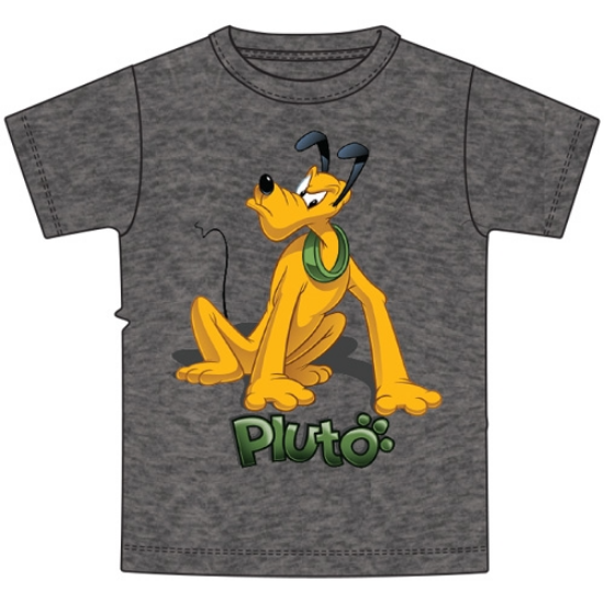 Picture of Youth Boys Tee Mad Pluto Black Heather Gray