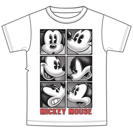 Picture of Youth Boys Tee Shirt Mickey Attitude White