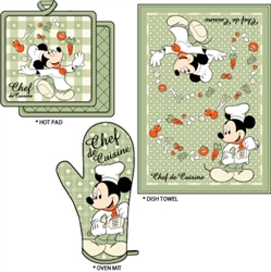 Picture of Disney Mickey Chef Kitchen Towel Set 3 Pieces