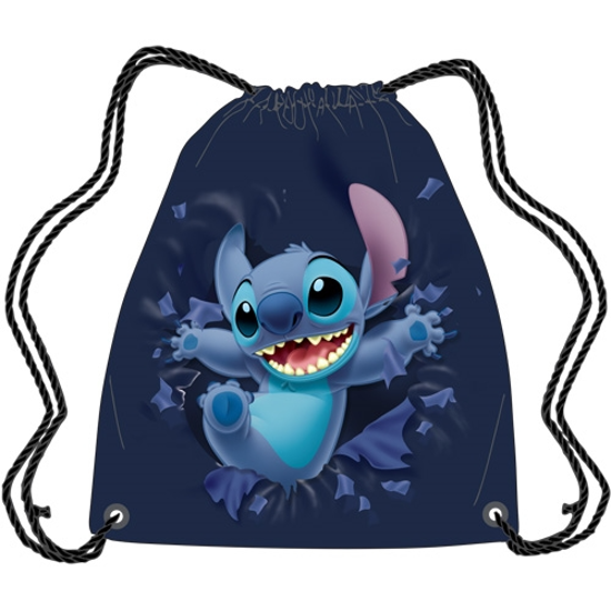 Picture of Drawstring Tote Breaking Free Stitch Navy Blue