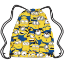 Picture of Drawstring Tote Minions Scattered All Over Print Yellow White