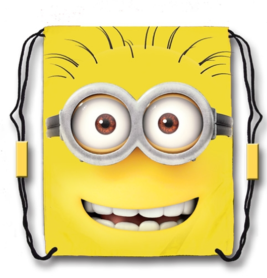 Picture of Drawstring Tote Minions Hello Tom Yellow