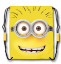 Picture of Drawstring Tote Minions Hello Tom Yellow