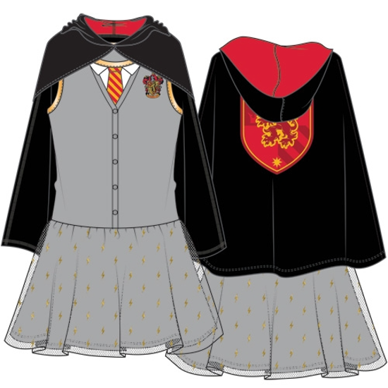 Picture of Youth Girls Trompe Harry Potter Gryff Tutu Dress Gray