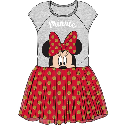 Picture of Disney Youth Girls Big Bow Minnie Tutu Dress Gray Red