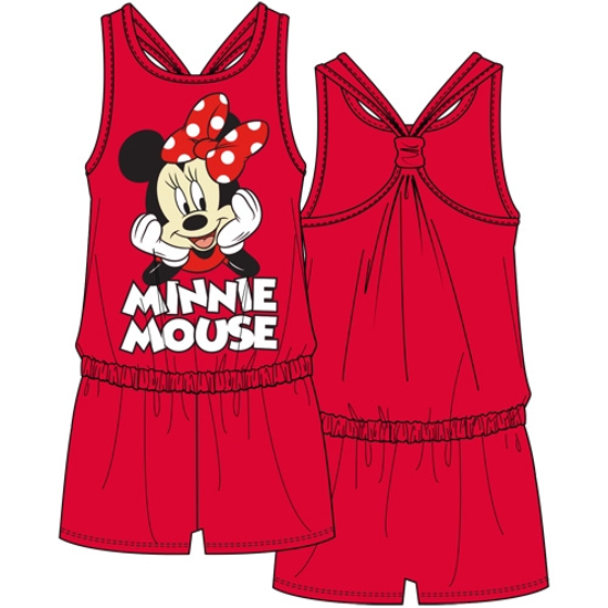 Picture of Youth Minnie Mouse Classic Racerback Romper Red