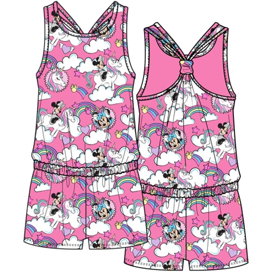 Picture of Youth Minnie Mouse Magical Clouds Racerback Romper Light Pink