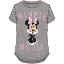 Picture of Youth Girls Sitting Minnie Mouse Hi Lo Top Gray Pink