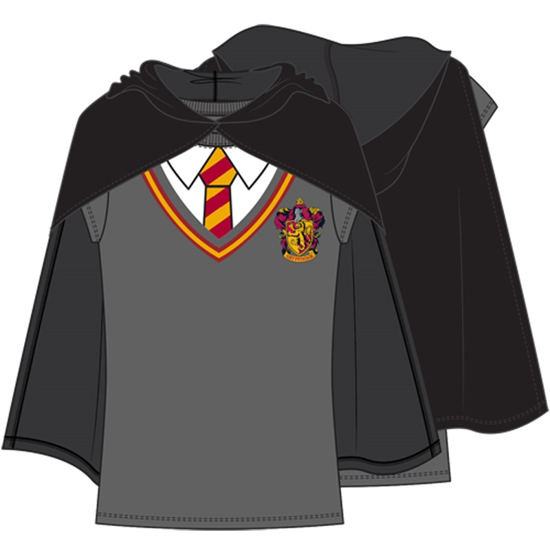 Picture of Youth Girls Harry Potter Cape Tee Gray Black