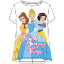 Picture of Youth Girls Fashion Hi Lo Top We Are Amazing Princesses Belle Cinderella Snow White White