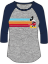Picture of Junior Retro Mickey Raglan 3/4 Sleeve Navy Gray