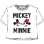 Picture of Junior Mickey Minnie Crop Top White