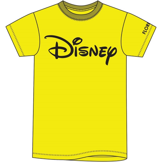 Picture of Adult Disney Logo Safety Tee  Green Yellow