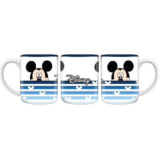 Picture of Mickey Stripes 11oz Ceramic Mug Blue