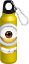 Picture of Just Smile Big Face Minion Aluminum Bottle Wide Mouth Yellow