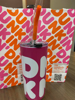 Picture of DUNKIN 2021 22oz Pink Travel Mug/Tumbler/Straw/Sipper Lid